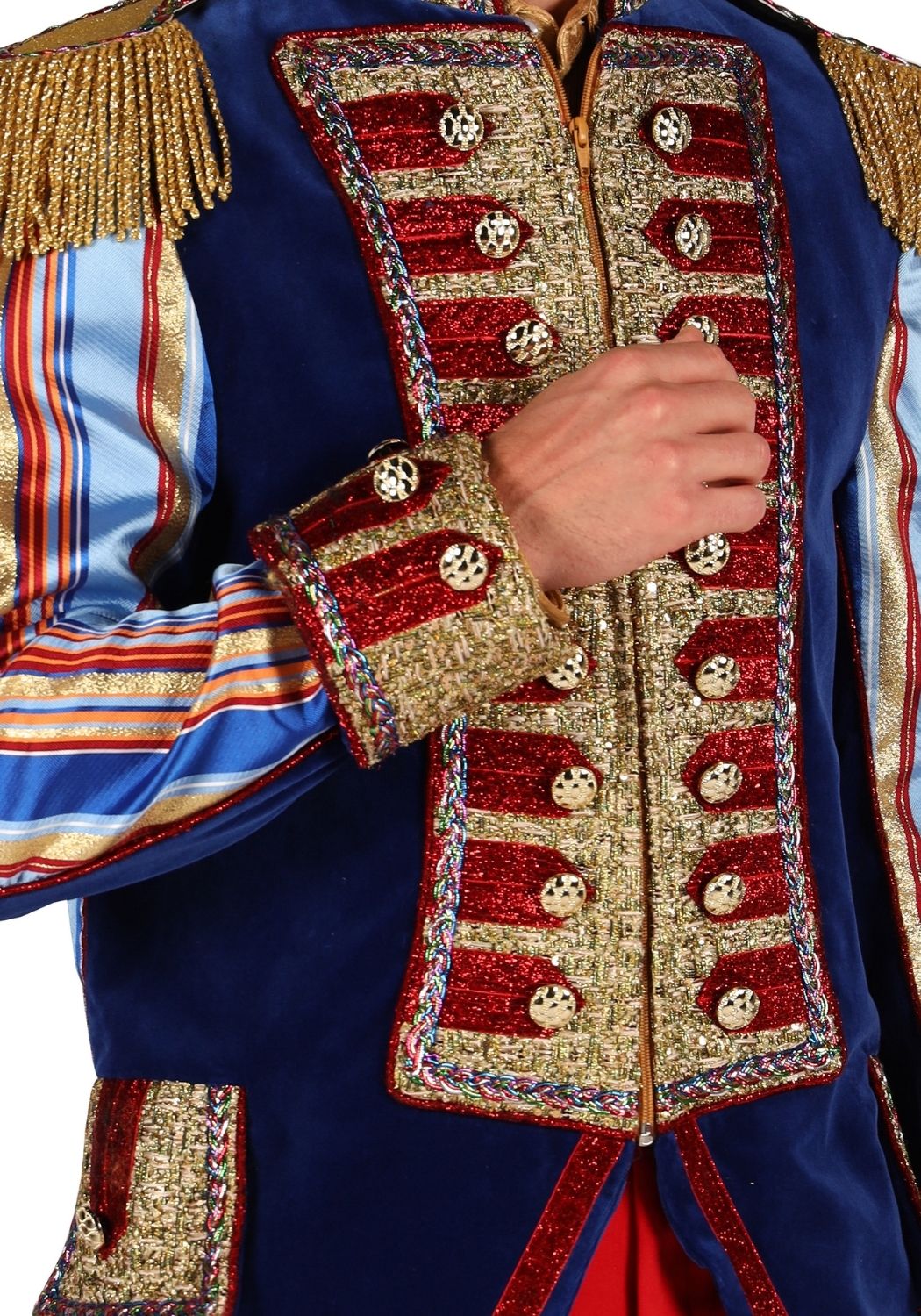 Carnavalsjas Heren Velvet Sensation Blauw - Festivales