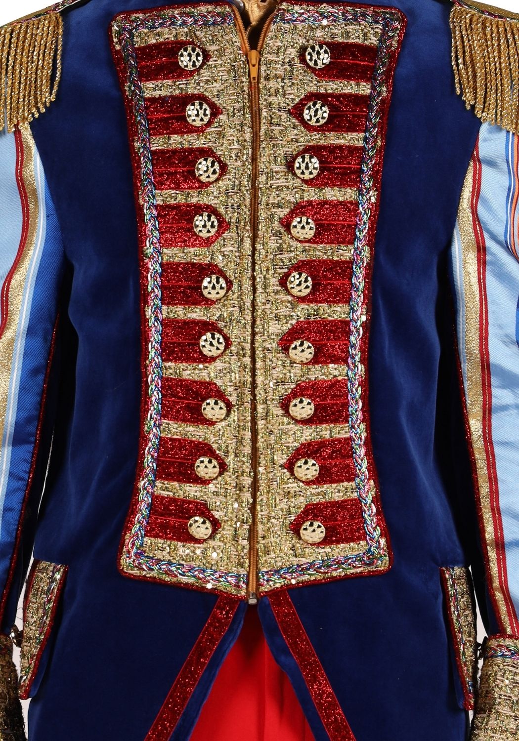 Carnavalsjas Heren Velvet Sensation Blauw - Festivales