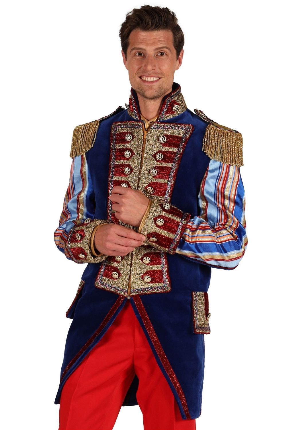 Carnavalsjas Heren Velvet Sensation Blauw - Festivales