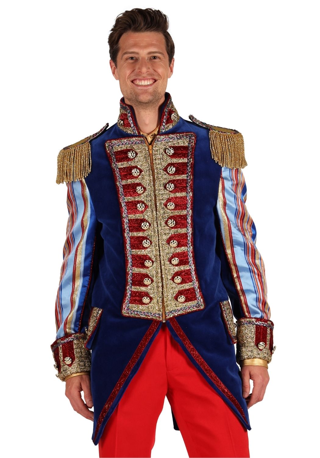 Carnavalsjas Heren Velvet Sensation Blauw - Festivales