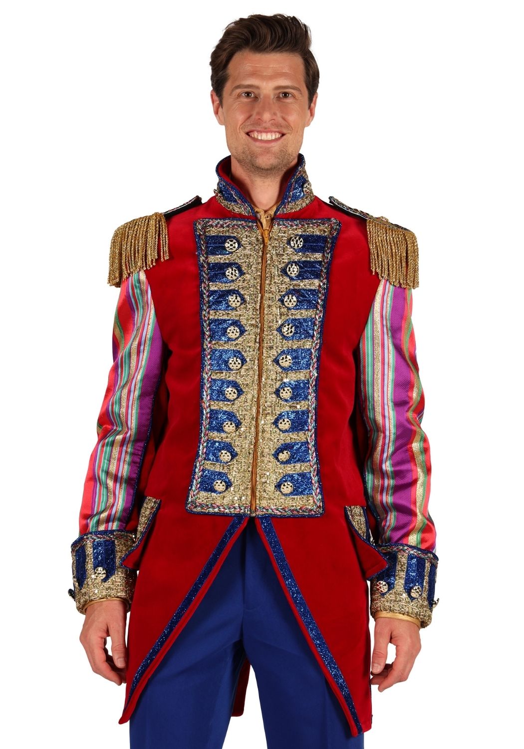 Carnavalsjas Heren Velvet Sensation Rood - Festivales