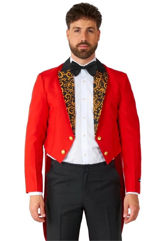 Carnavalspak Circus Tailcoat Rood - Festivales