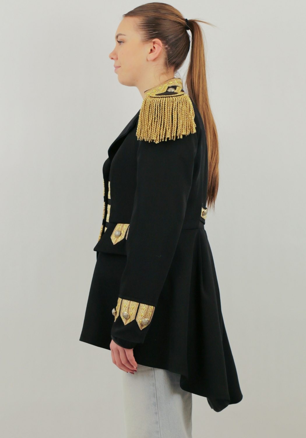 Carnavalsjas Dames Zwart Deluxe - Festivales