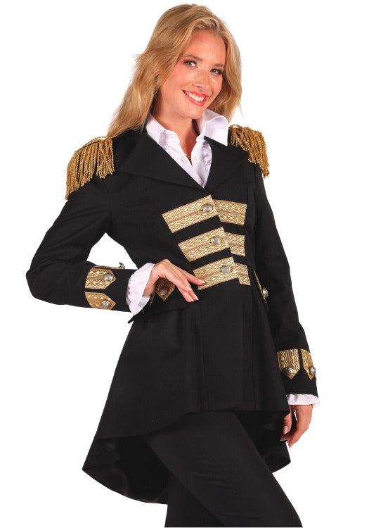 Carnavalsjas Dames Zwart Deluxe - Festivales