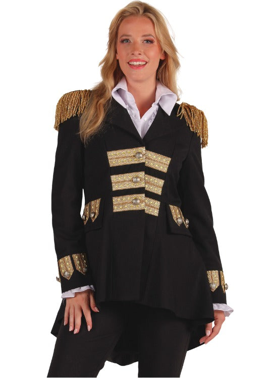 Carnavalsjas Dames Zwart Deluxe - Festivales