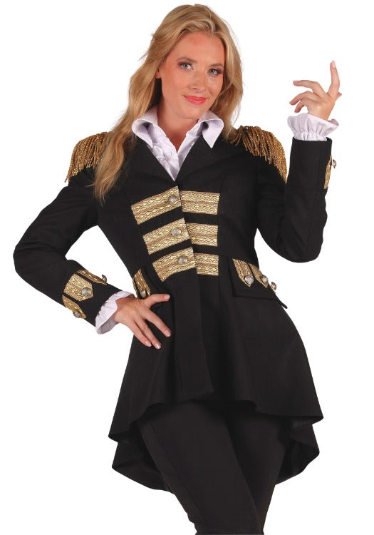 Carnavalsjas Dames Zwart Deluxe - Festivales