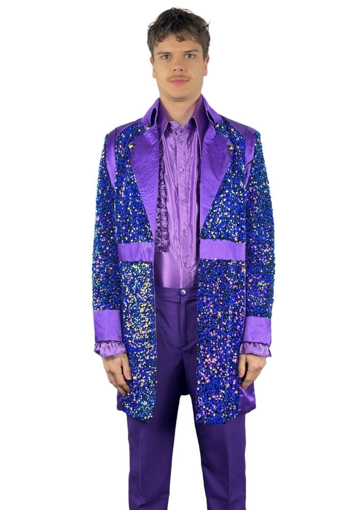 Carnavalsjas Sequin Purple Heren - Bundel Basic - Festivales