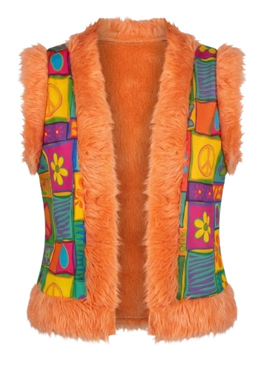Carnavalsjas Hippie Vest Patchwork Dames - Festivales
