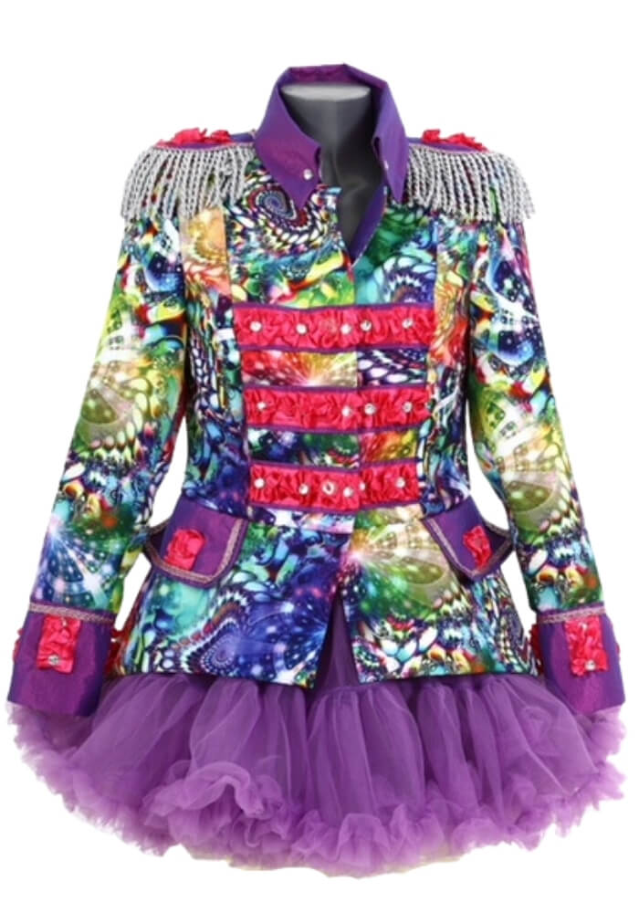 Carnavalsjas Purple Kort Dames - Festivales