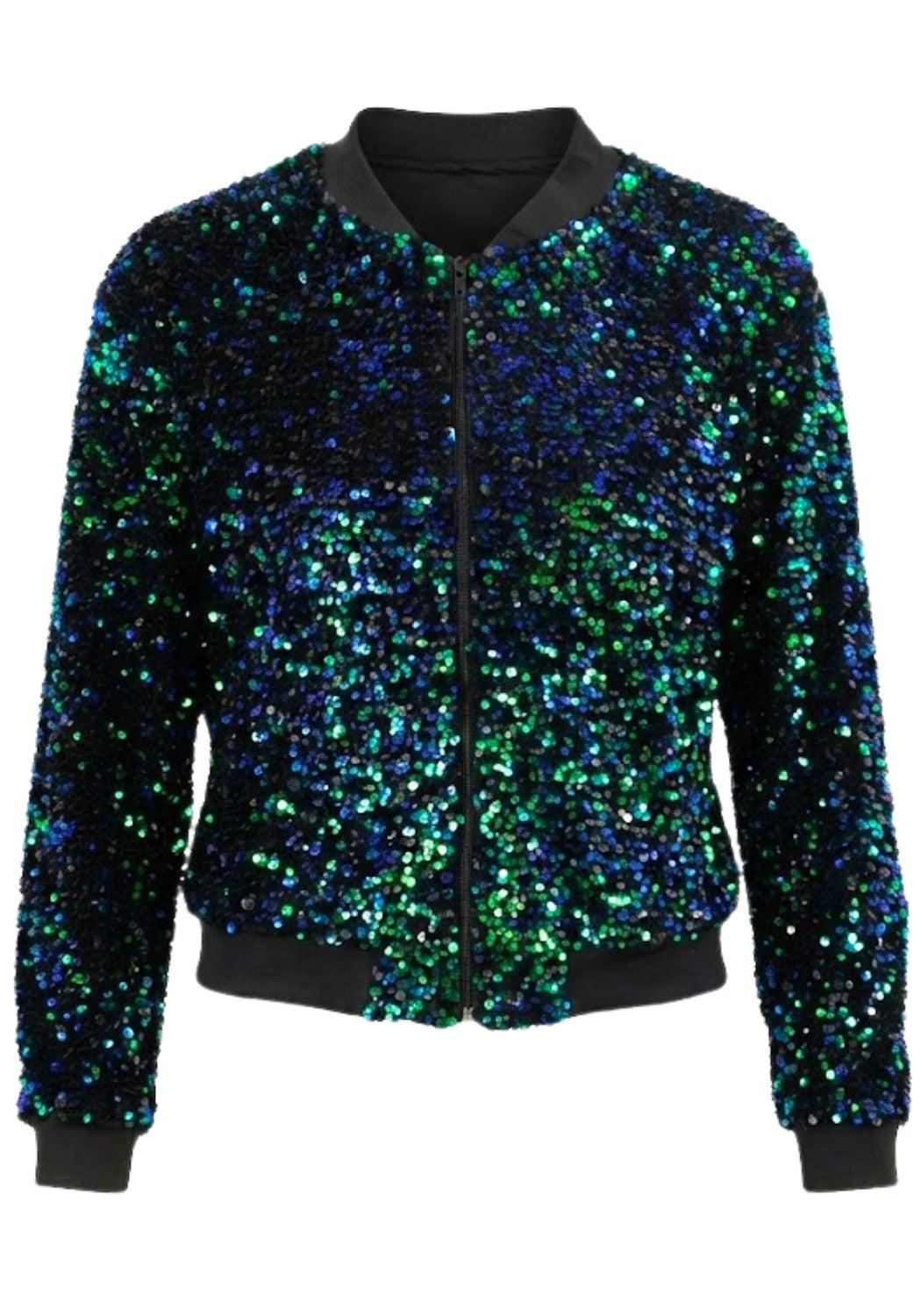 Carnavalsjas Paillettenjasje Groen Vrouwen - Festivales