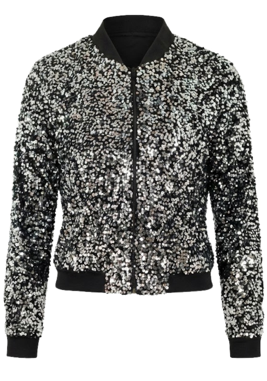 Carnavalsjas Paillettenjasje Zilver Vrouwen - Festivales