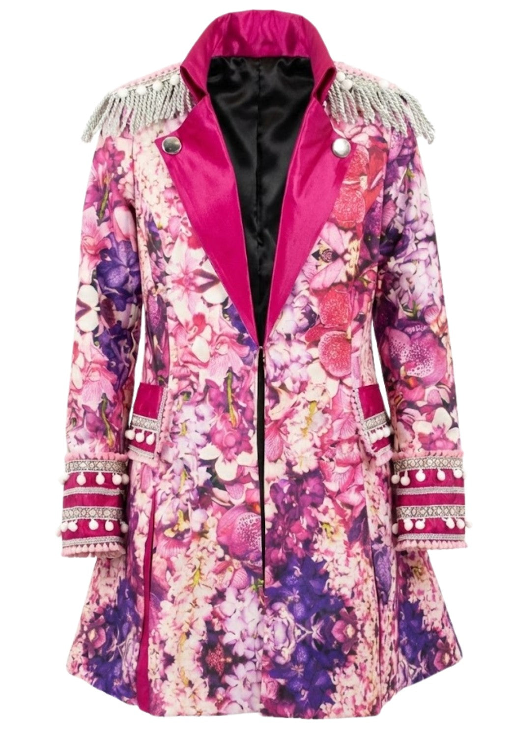 Carnavalsjas Pink Flower Dames - Festivales