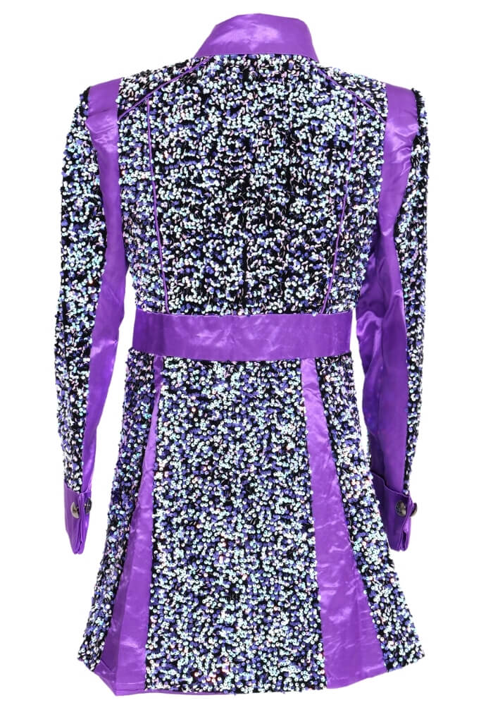 Carnavalsjas Sequin White Purple Dames - Festivales