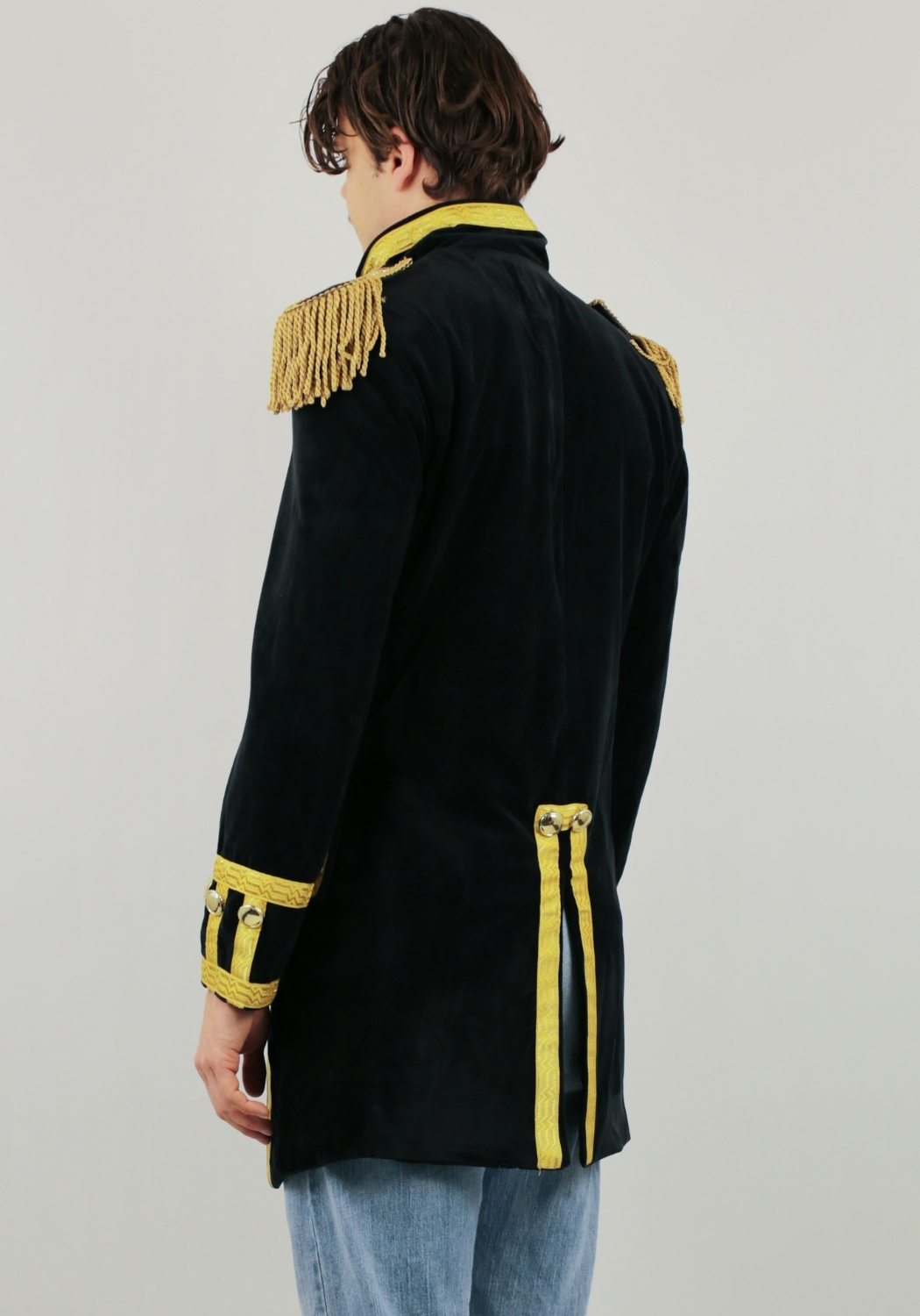 Carnavalsjas Heren Fantasy Zwart Lang - Festivales