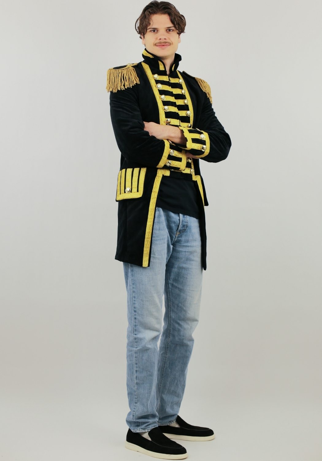 Carnavalsjas Heren Fantasy Zwart Lang - Festivales