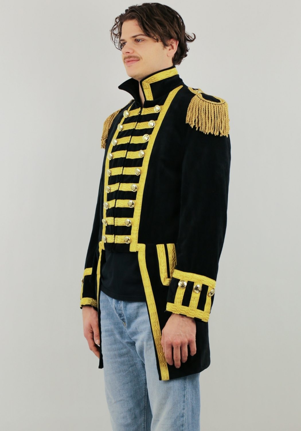 Carnavalsjas Heren Fantasy Zwart Lang - Festivales