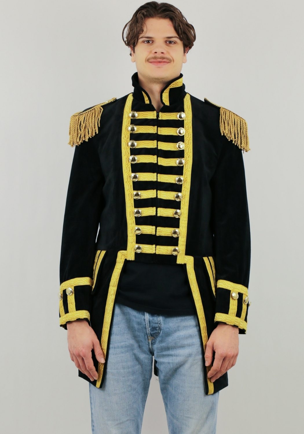 Carnavalsjas Heren Fantasy Zwart Lang - Festivales