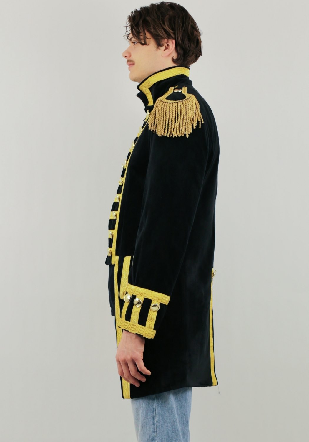 Carnavalsjas Heren Fantasy Zwart Lang - Festivales