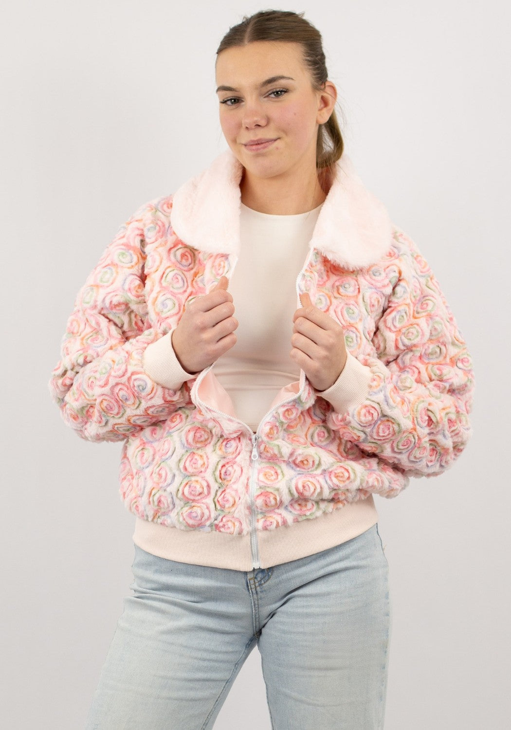 Carnavalsjas Dames Bont Rozen - Festivales