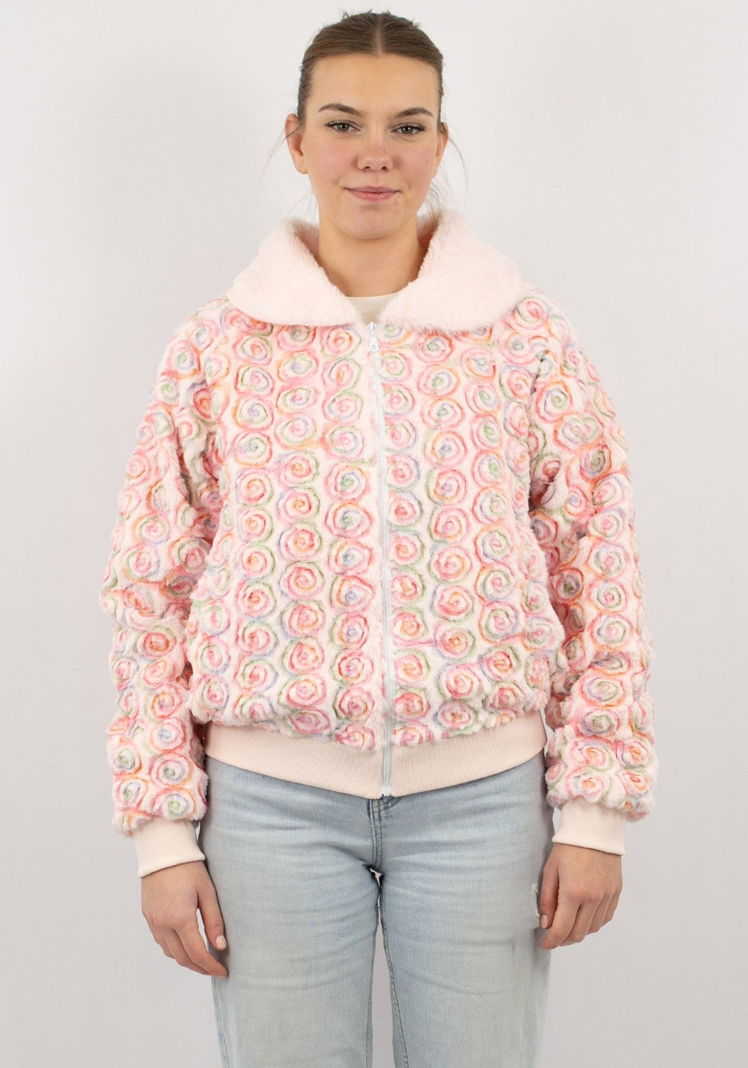 Carnavalsjas Dames Bont Rozen - Festivales