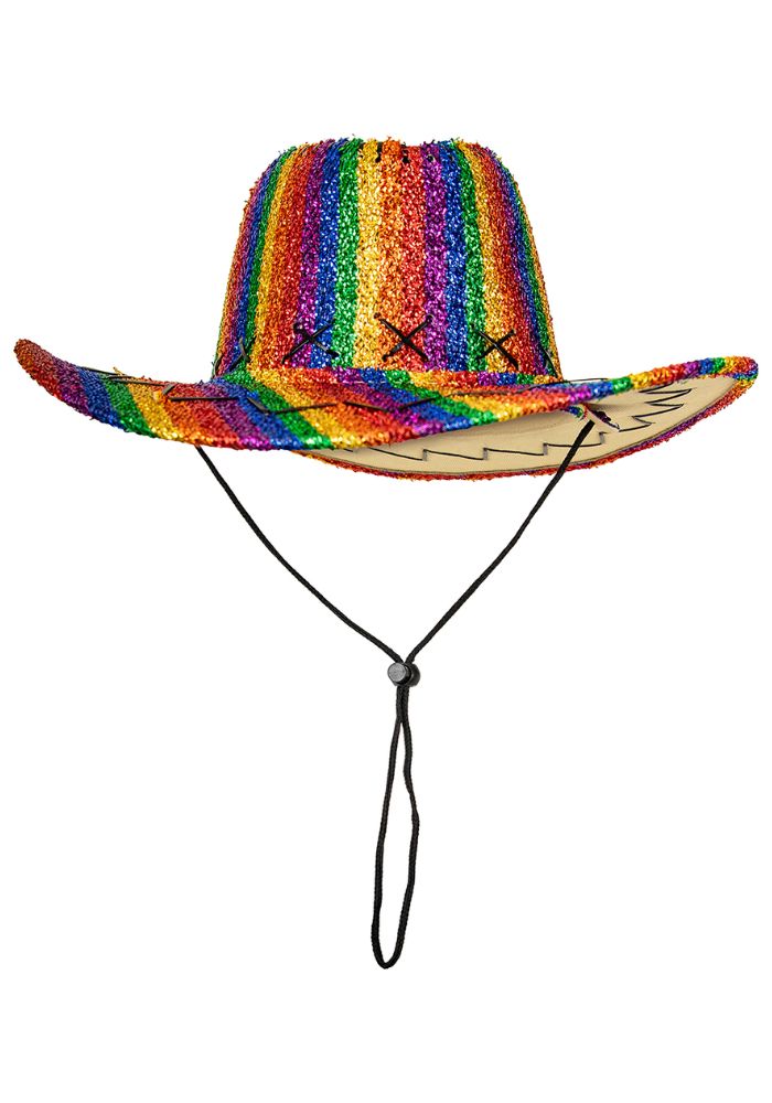 Cowboyhoed Regenboog Glitters - Festivales