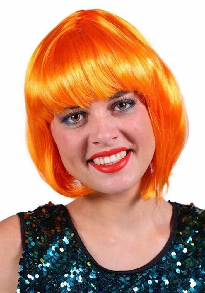 Dames Pruik Roxy Oranje - Festivales