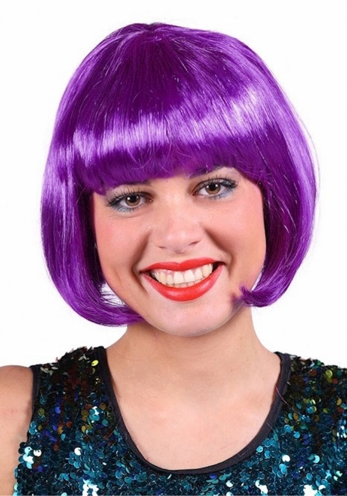 Dames Pruik Roxy Paars - Festivales