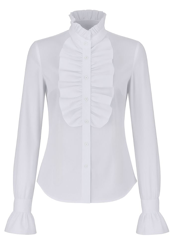 Damesblouse Wit Voor Carnavalsjassen - Festivales