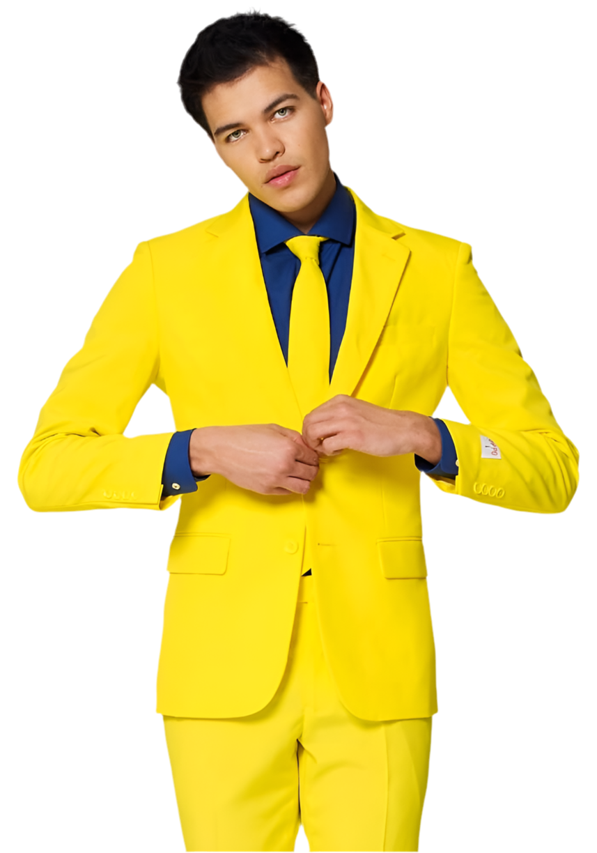 Carnavalsjas Kostuum Yellow Fellow - OppoSuits - Festivales