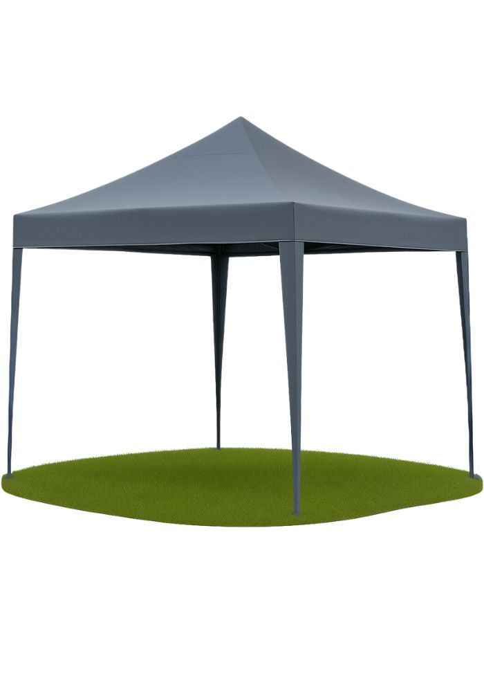 Easy up Festival Camping Partytent - 3x3m - Grijs