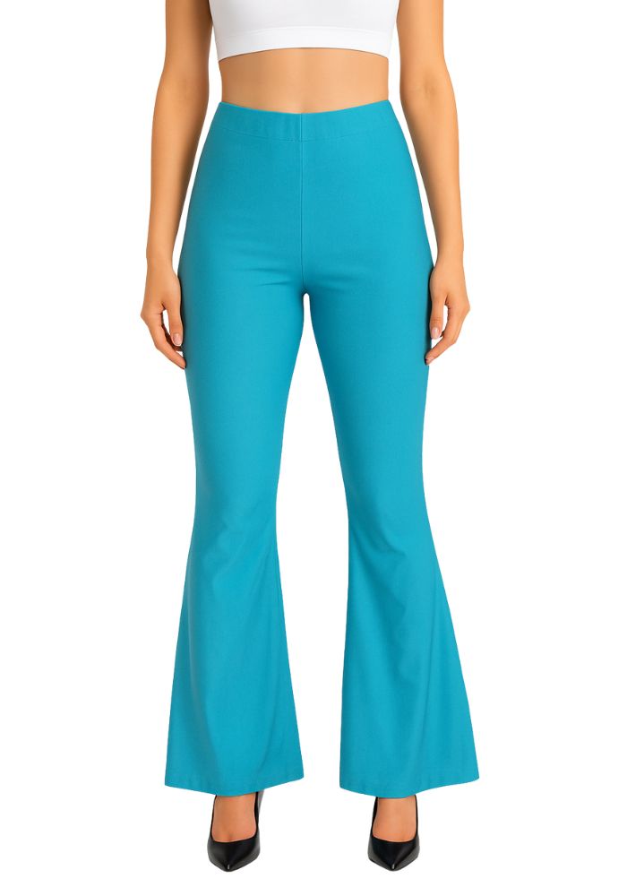 Flared Broek Neon Blauw - Festivales