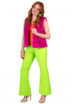 Flared Broek Neon Groen - Festivales