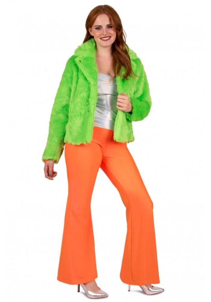 Flared Broek Neon Oranje - Festivales