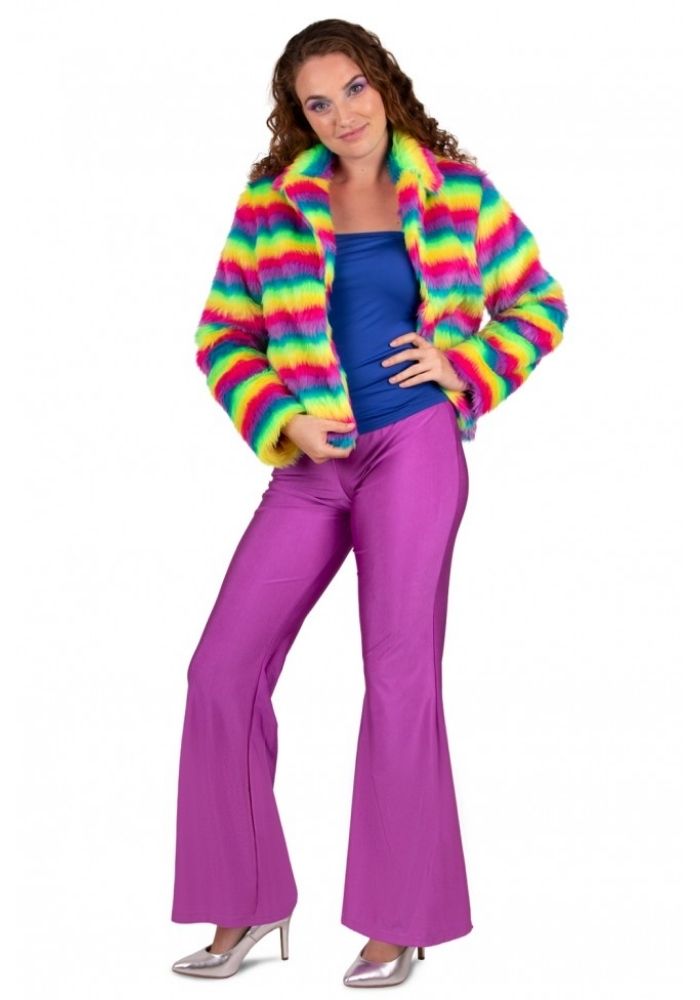 Flared Broek Neon Paars - Festivales