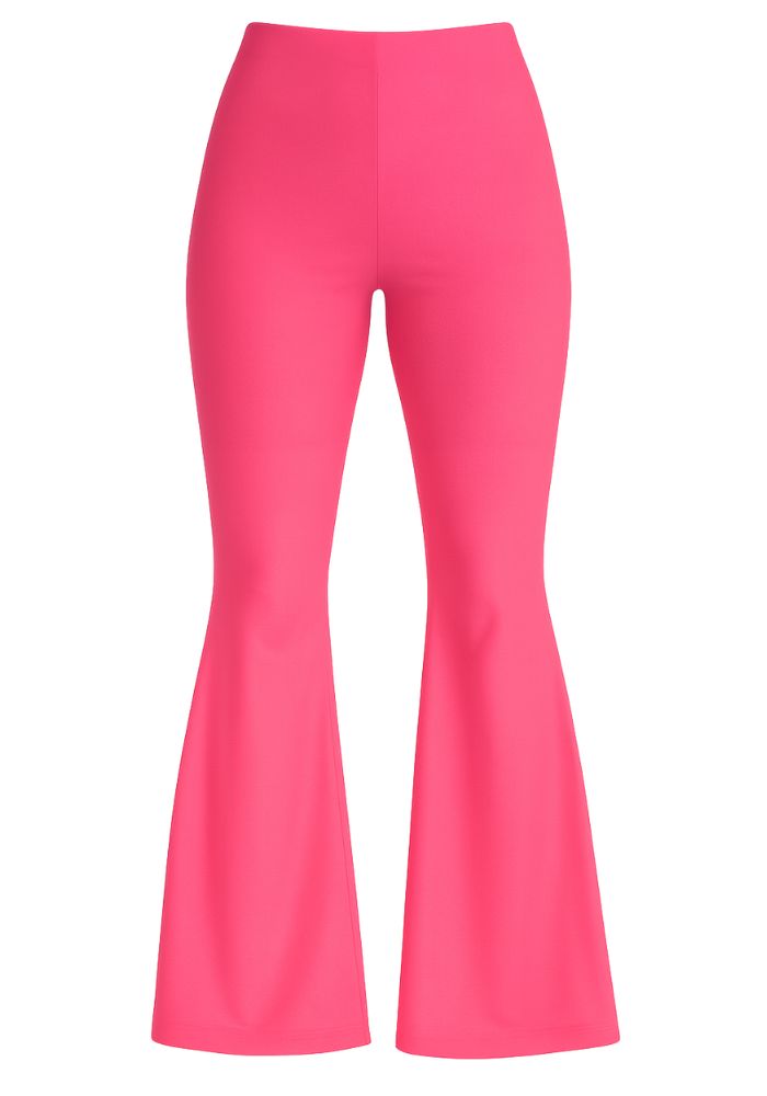 Flared Broek Neon Roze - Festivales