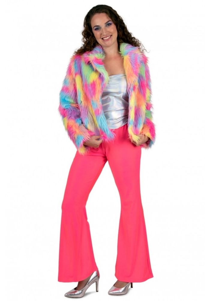 Flared Broek Neon Roze - Festivales