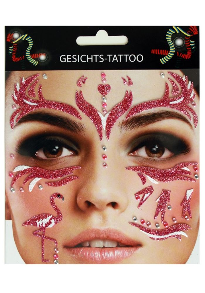 Gezicht Sticker Flamingo - Festivales