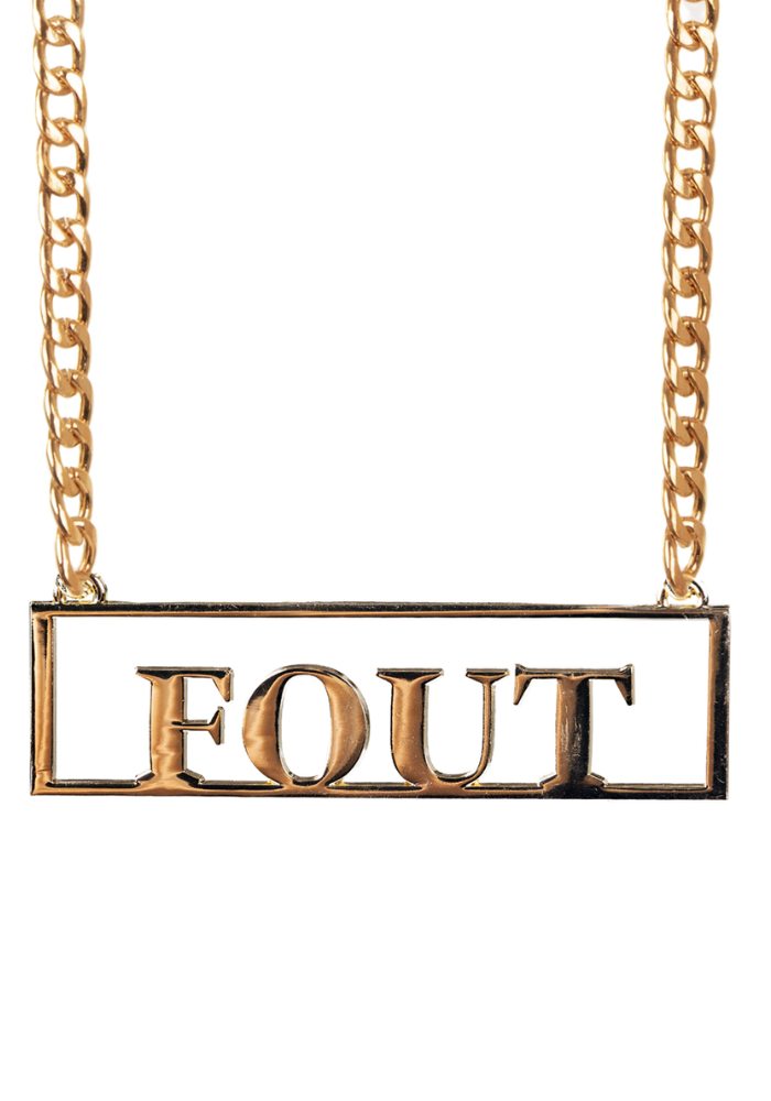 Ketting Met Hanger 'Fout' - Festivales