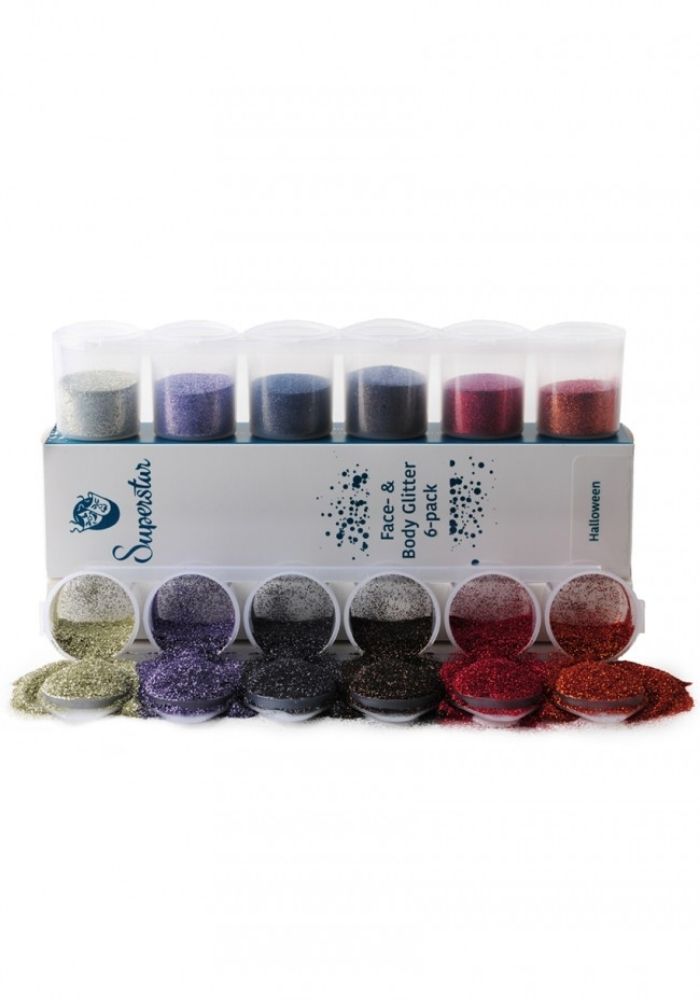 Halloween Fine Glitter Mix 6-pack 90 ml 98986 - Festivales