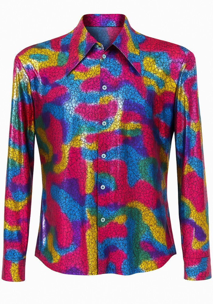 Heren Overhemd Regenboog Skin - Festivales