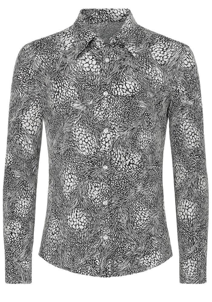 Heren Overhemd Zilver Skin - Festivales