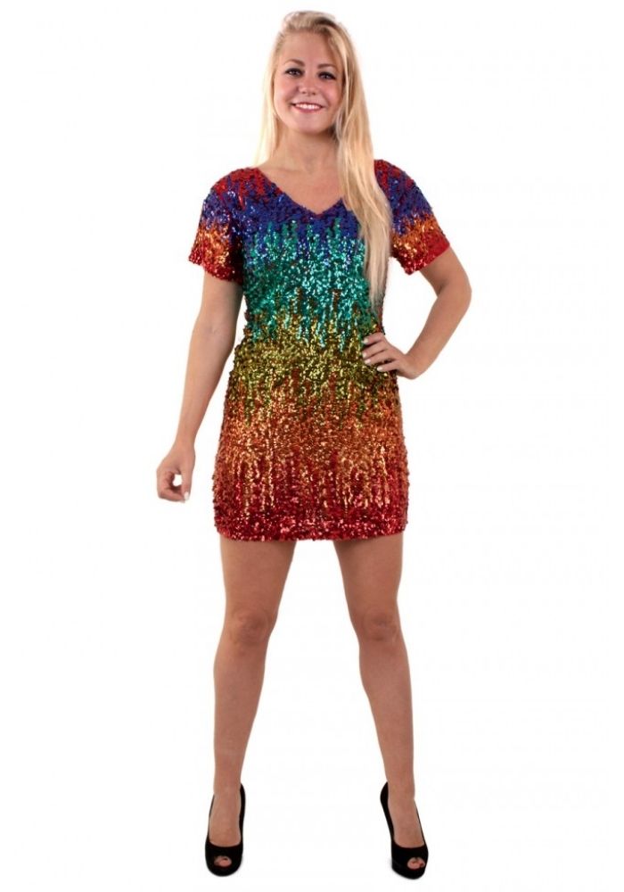 Jurk Pailletten Regenboog Festivales