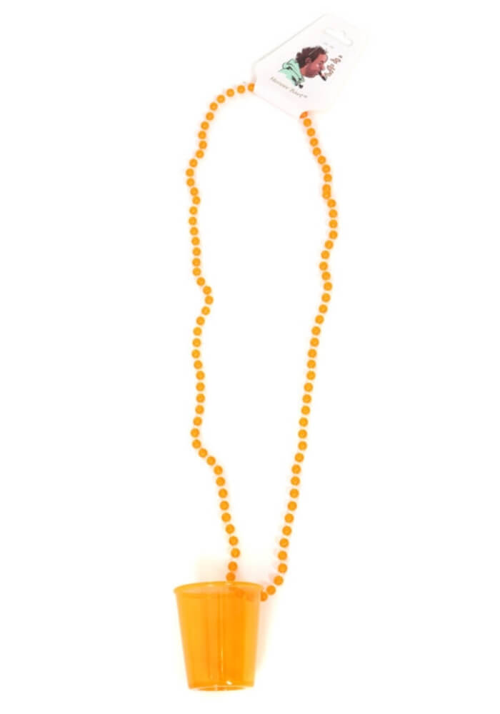 Shotglaasje Ketting Oranje - Festivales