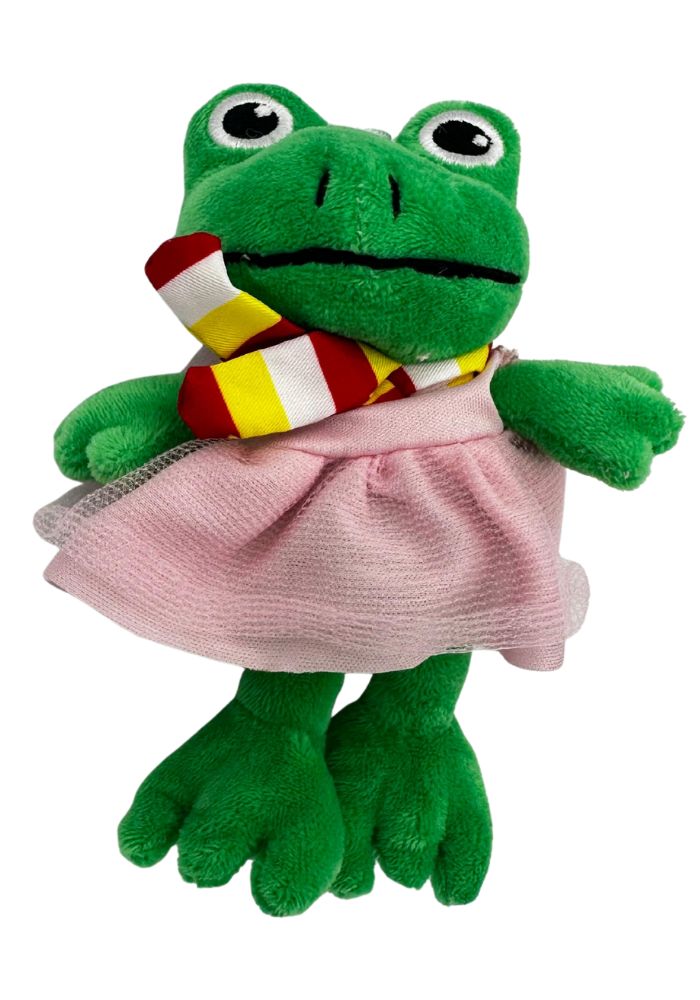 Oeteldonk Pluche Kikker Meske Met Jurk - Festivales