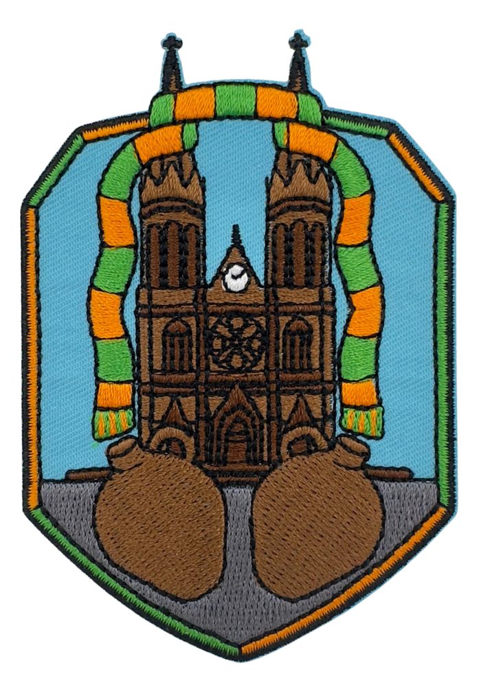 Kerk Met Sjaal - Kruikenstad Embleem - Festivales