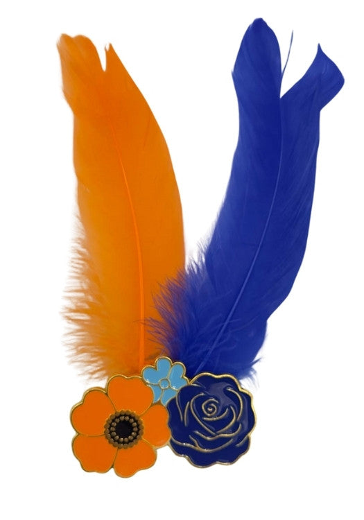 Lampegat Pin Bloemen Met Veer - Festivales