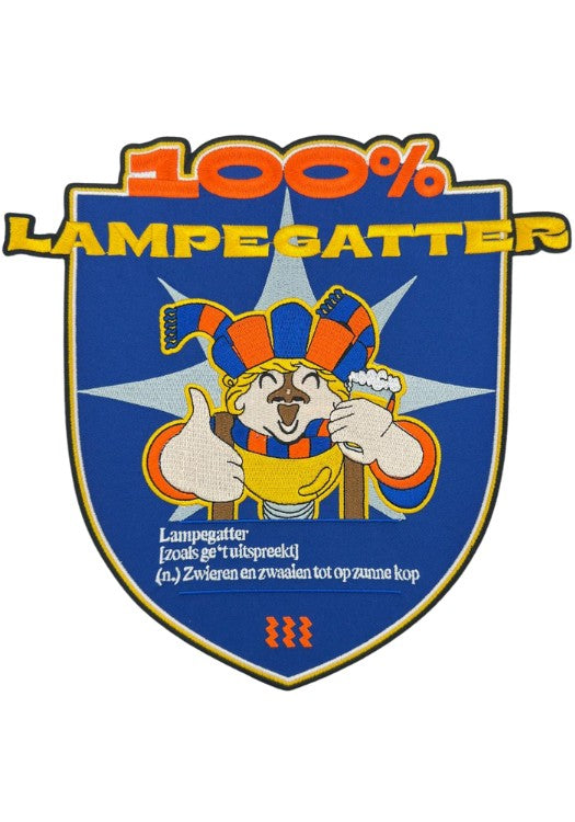 100% Lampegatter - Lampegat Rugembleem - Festivales