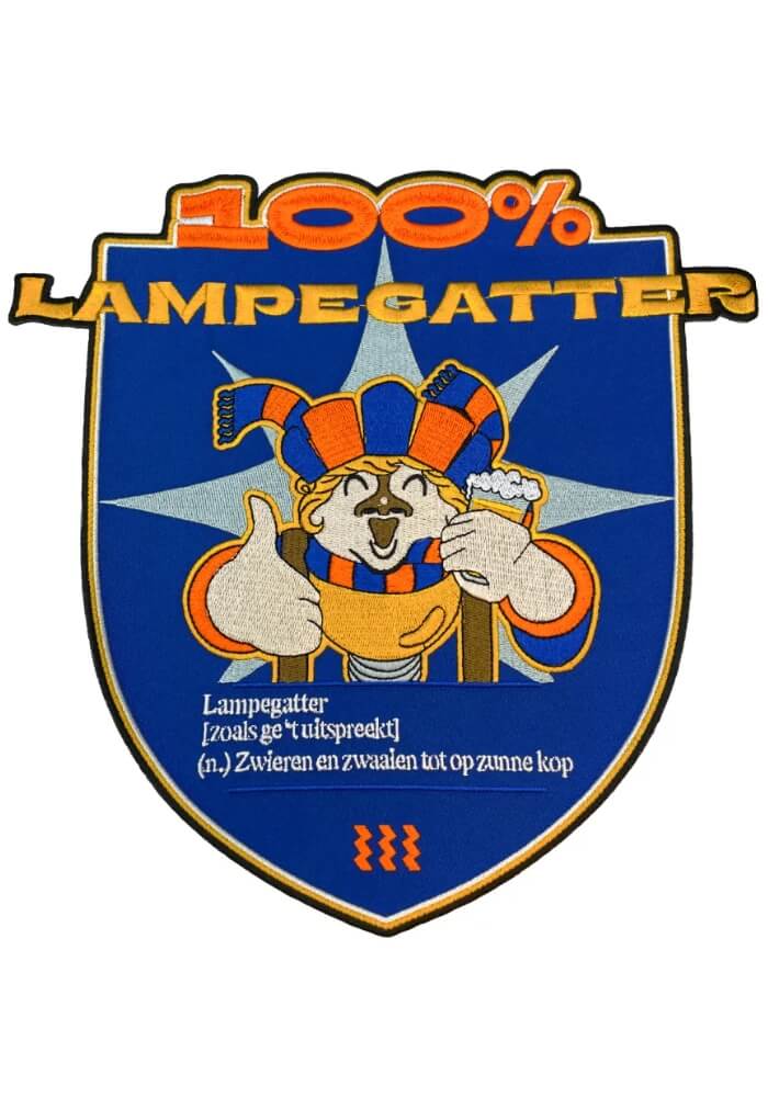 100% Lampegatter - Lampegat Rugembleem - Festivales