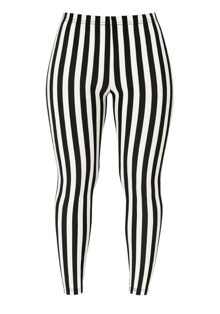 Legging Zwart Wit Gestreept - Festivales
