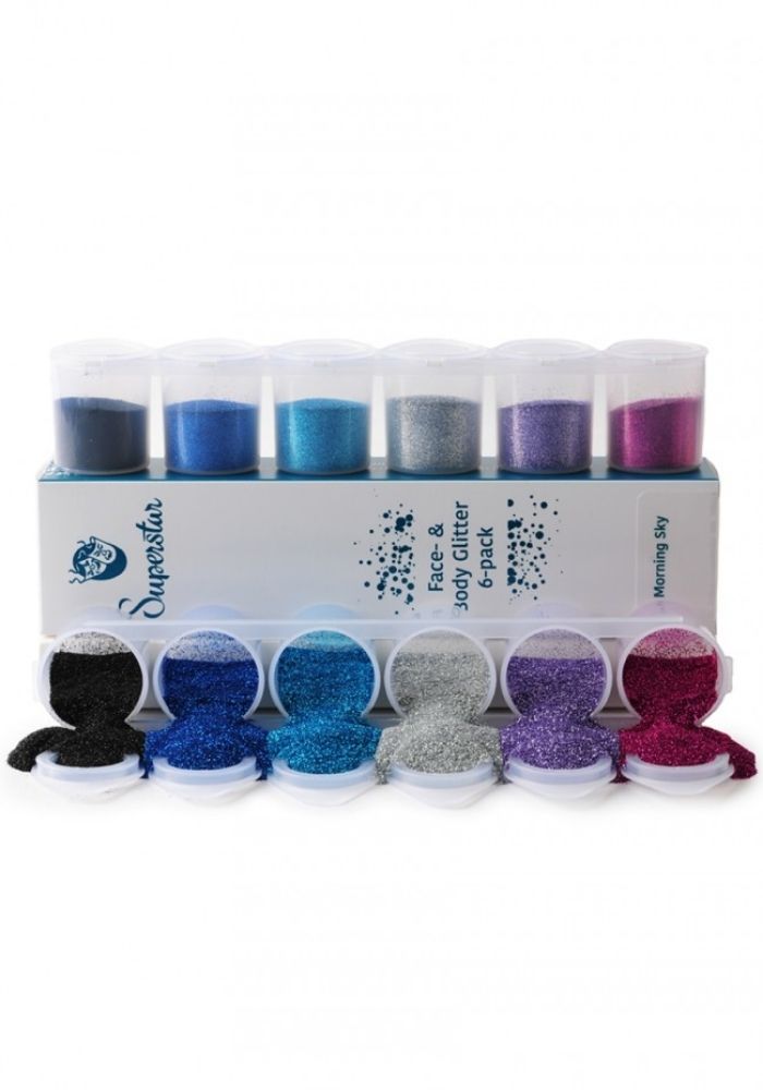 Morning Sky Fine Glitter Mix 6-pack 90 ml 98987 - Festivales